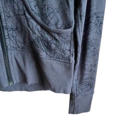 Lululemon Lightweight Hoodie Size 4 Blue Doodles - Picture 6 of 13